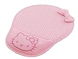 Famixyal Creative Cartoon Wrist Protected Computer Hello Kitty Polka Dot Bow PU Leather Wrist Rest Mouse Pad Mat Perfect Gift (Pink)