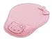 Famixyal Creative Cartoon Wrist Protected Computer Hello Kitty Polka Dot Bow PU Leather Wrist Rest Mouse Pad Mat Perfect Gift (Pink)