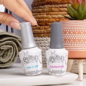 Gelish Dynamic Duo - Foundation Base & Top It Off Sealer Gel Set, Long-lasting, High-Shine Finish for Gel Manicures, Cures Fast in LED/UV Light, No Chips, Soak-Off, 15mL Each. - Image 2