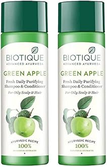 Biotique Fresh Daily Purifying Shampoo & Conditioner - Green Apple 120ml