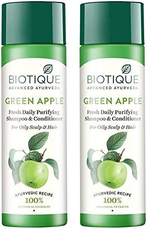 Biotique Fresh Daily Purifying Shampoo & Conditioner - Green Apple 120ml