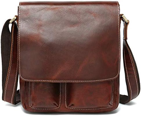 Lannsyne ショルダーバッグ メンズ 本革 斜め掛けバッグ レザー 男性用メッセンジャーバッグ 9 7インチipad対応 カジュアル 通勤 自転車 アウトドア ショルダーバック 人気 鞄