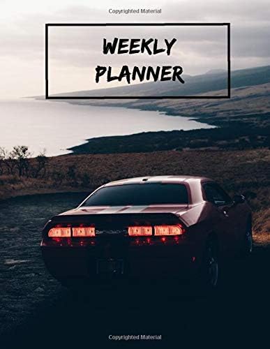 Dodge Challenger Undated Quarterly Planner for Men: Custom interior to write in with to do lists, notes, calendar. Perfect gift for: husband, dad, boyfriend, brother