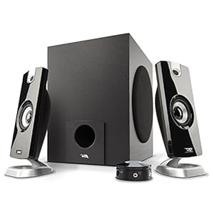 Cyber Acoustics 2.1 Subwoofer Speaker System with 18W of Power – Great for Music, Movies, Gaming, and Multimedia Computer Laptops (CA-3090) 4156F 2BqaUJL