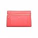 Isaac Mizrahi Womens Fashion Designer Handbags Janna Leather Clutch Evening Crossbody Bag Flamingo Pink