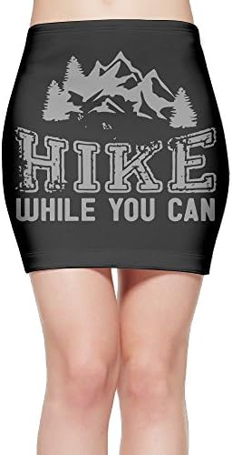 Hiking Let's Hike While You Can Women's Bodycon Mini Knit Basic Stretch Short Pencil Skirt XL