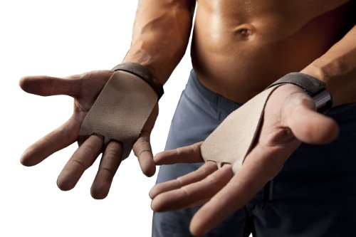 Rage Fitness Leather Hand Grips, The Original Palm Grip, Gymnastics, Weightlifting, Kettlebell, Barbell, Pull-ups, Chin-ups Training, Made in USA - Thumbnail 2