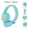 Headphones-Riwbox-BT05-Wings-Kids-Headphones-Wireless-Bluetooth-Over-Ear-85dB103db-Volume-Control-Children-Foldable-Headphones-with-MicTF-Card-Compatible-with-TabletSmartphoneSchool-BlueGreen Riwbox Headphones, BT05 Wings Kids Headphones Wireless Bluetooth Over Ear 85dB/103db Volume Control Children Foldable…