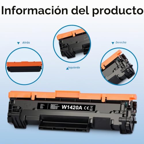 142A W1420A Toner Replacement for HP 142A W1420A Toner for HP LaserJet Pro M110w M110 M110we MFP M140w M140 M140we M139w M139we M139 (1 Black, No Chip)