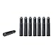 Montblanc Ink Cartridges Mystery Black 105191 – Short International Standard Fountain Pen Refills in Black – 8 Pen Cartridges