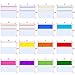 SIQUK 1000 Pieces Tabs 2 Inch Sticky Tabs Index Tabs Colored Page Markers Tabs for Reading Notes, Books and File Folders, 50 Sets 16 Colors