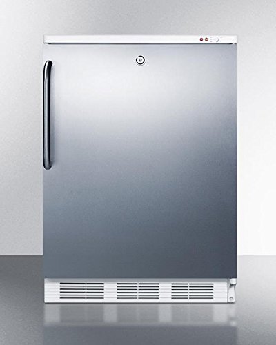 Summit VT65ML7BISSTB Upright Freezer, Stainless Steel