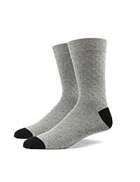 Calcetines de vestir SOXART para hombre, surtidos, grandes y altos, paquete de 6, estilo clásico de algodón, liso y con rayas