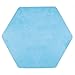 WERSHOW Hexagon Coral Rug Pad Mat for Princess Castle Playhouse for Girls Children Play Tent Indoor and Outdoor Fun (Blue)