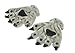 JIAHG Winter Thermal Warm Plush Gloves Christmas Halloween Costume Faux Fur Animal Cosplay Pro Dinosaur Cat Paw Claw Wolf Gloves