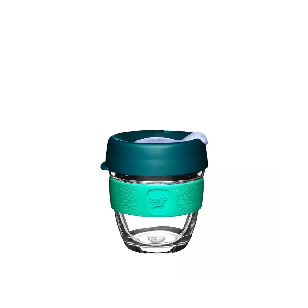 KeepCup Brew, Reusable Coffee Cup - Tempered Glass and Splashproof Sipper Lid, Small 8oz/227ml - Eventide — image 1