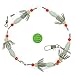 Squid Catcher Daisy Chains, 4 Pcs Glow Design, for Saltwater Squid Jigging, Weighted Clasp Setup, Ideal for Night Fishing and Squid Trips