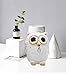 iefoah Owl Girls Piggy Bank Cute Owl Shape Gifts Ceramic Coin Banks White Can Owls Christmas Birthday Gift for Adults Kids Children Baby Home Bedroom Nursery Decorative Oranment