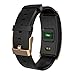 Hangang Fitness Tracker Smart Bracelet Sport tracker Activity Wristband Intelligent Watch health Tracker Heart Rate Blood Pressure Oxygen Monitor For IOS And Android Phone Business Type CK11S (gold)