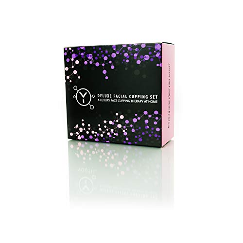 Facial Cupping Set (7Pcs) - Face, Eye and Lips Cupping Massage Kit with Silicone Cleansing Brush - Works with Fine Lines & Wrinkles - Helps with Instant Ageless Skin and Improved Collagen