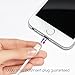 Enther (6 feet) USB to Lightning Cable MFI Apple Certified 3 Pack Charging Cord for Fast Data Transfer and Charge - Thick/White(2 Meter)