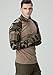 CQR Men's Combat Shirt Tactical 1/4 Zip Long Sleeve Military BDU Shirts Camo EDC Top with Pockets, Combat Shirts Woodland Olive, XX-Large