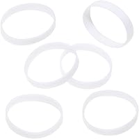 ONLYKXY 100pcs Silicone Cable Ties - 1 Inch/25mm Reusable Rubber Bands For Organizing Cords & Bags