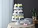 VILAVITA Round Cupcake Stand Dessert Tower Iron Cupcake Holder Display Stand for Wedding Birthday Party Celebration (3-Tier White)