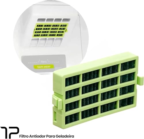 Kit 2 Filtros Antiodor Para Geladeira Consul Bem Estar Compatível CRM45 CRM47 CRM49 CRM50 CRM51 CRM52 CRM55 CRM56 Carvão Ativado Antibacteriano Para Refrigerador