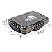 RUNCL Fishing Tackle Box, Unique Sun Protection Waterproof 3600 3700 Tray, Thicker Floating Airtight Stowaway with Adjustable Dividers for Freshwater Saltwater, Plastic Storage Box 1/2Pack