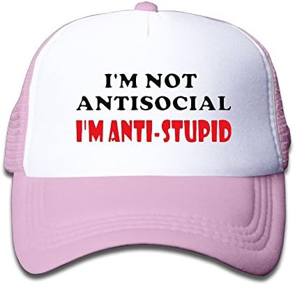 CapI'm Not Anti-social I'm Anti StupidChildren's Mesh Cap Drawing