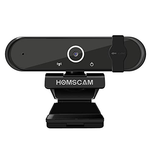 Camara-Web-HOMSCAM-Webcam-Enfoque-Automatico-con-Microfono-Estereo-1080P-HD-Webcam-de-Ordenador-Enchufable-para-Grabaciones-y-Emisiones-con-USB-para-VideoconferenciasVideollamadasVideojuegos