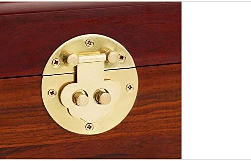 Zyl Yl Zyl Yl B0bhgx1b 大型家電 B0bhgx1b アンティークマホガニーの宝石箱メタルバックルダブルホールロック化粧ケースウッド中国のスタイル宝箱 色 赤 サイズ 25 15 10 5センチメートル