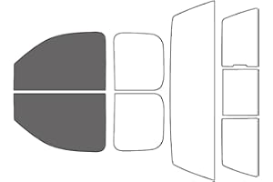 Rvinyl Window Tint Kit Compatible with Chevrolet Silverado 2007-2013 (2 Door) - Front Precut Kit - 35%