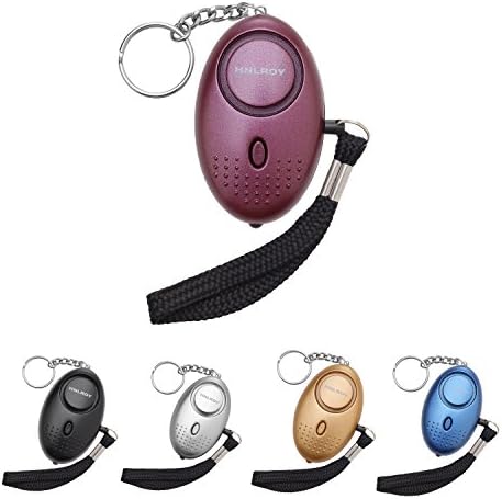 Emergency Personal Alarm,130DB Self-Defense Electronic Device Security Alarm Keychain with LED Light for Women Elderly Safety by HNRLOY (Purple)