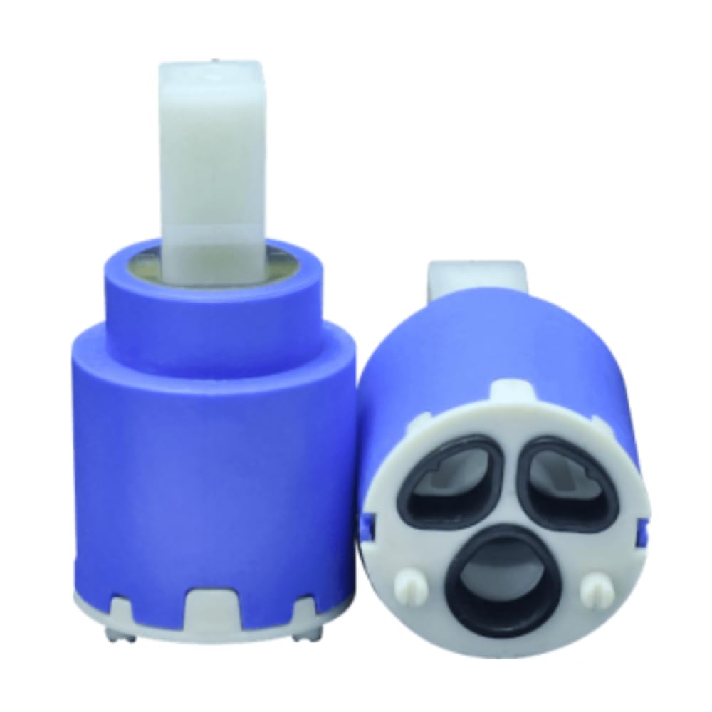 Schläfer 480033 | Ceramic Replacement Cartridge for Single Lever Mixer 25 mm, Low with 2 Feet, Plastic Lever, Shower Mixer, Kitchen, Bathroom Washbasin, Bidet, Bathtub