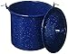 GSI Outdoors 1.75 qt Straight Pot w/Lid & Handle - Enamelware for Cooking Outdoors, Camping & Travel