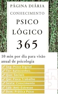 Livro 1 página por dia, educação em psicologia 365