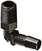 Eldon James L4-6BN Black Nylon Threaded Elbow, 1/4-18 NPT Thread to 3/8