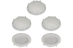 DVECUE 2inch IBC Tote Valve Dust Cap Water Tote Cover Lid Cap Fine Female Thread 58mm ID 5Pieces