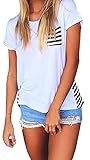 Chellysun Women's Summer Fashion Short Sleeve Top Tee Blouse