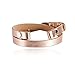 Anxiety Essential Oil Diffuser Aromatherapy Bracelet Warp Jewelry Birthday Gifts for Women Kids Regalos para Mujer Hypoallergenic with Adjustable Genuine Leather Jewelry 12 Felt Pad (Silver)