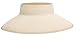 AbbyLexi Womens UV Sun Protective Roll-Up Summer Visor Straw Hat, Beige White Mix