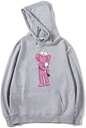 Fashion Pink Doll Printed Cotton Casual Pullover Hoodie for Men/Women