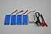 Blomiky 4pcs 800mAh Battery and Charger for F5 Holy F181 F181C F181W JXD 509G 509W 510G JJRC H12C H12W Stone F181 WLtoys V686 Quadcopter F181 Battery 4 pack