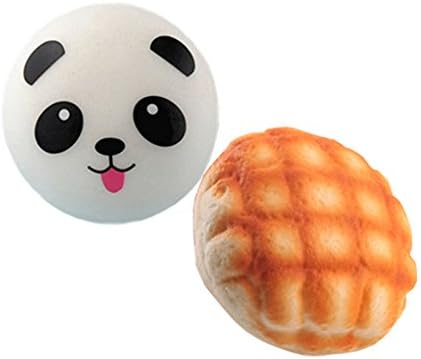 10CM Jumbo Squishy Panda Phone Charms and Slow Rise Pineapple Buns Bag Straps Hand Pillow Bread Kids Gifts