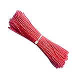 ThreeBulls 1.8mm Fluorescent Reflective Guyline Tent Rope Camping Cord Paracord (Red, 20m)