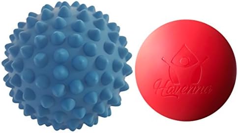Massage Lacrosse & Spiky Ball Set By Havenna: Massage Balls For Sports And Fitness Pain Relief, Solid Rubber RollersFor Muscle Knots And Adhesion, Self Myofascial ReleaseFor Full Body Physiotherapy