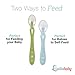 Baby Spoons BPA Free Soft TIP Baby Spoon with Baby Utensils CASE - 6 Silicone Baby Feeding Spoon and Toddler Spoons | Toddler Utensils for Baby Spoons Self Feeding | Baby Eating Supplies Set
