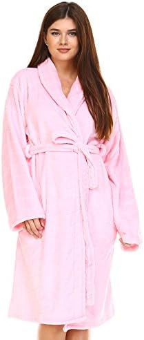 Ultra-soft Bath Robe 44 inch Length Pockets, Internal Tie, Belt, Relax